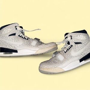 Nike White and Black High-Top Sneakers